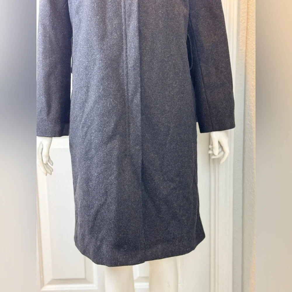 J Crew Men's Black Wool Blend Coat Size Medium